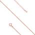 Lantisor argint placat cu aur roz 38-41cm DiAmanti 30RD4_RG_38-41cm-DIA (Argint 925‰ 1,3 g.)